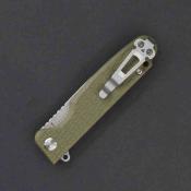 DGRDPMOLSW Daggerr Dopey DL – Couteau Liner Lock | Lame Drop Point 8Cr14MoV Stonewash | Manche FRN OD Green - Livraison Gratuite