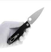 DGRFLMNBKSW Daggerr Florin – Couteau Pliant Liner Lock | Lame Spear Point 8Cr14MoV SW | Manche FRN Noir - Livraison Gratuite
