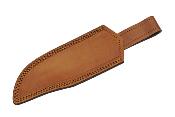 DM1327 Couteau Skinner Damas Great Pine Hunter Lame Acier Damas 256 Couches Etui Cuir - Livraison Gratuite