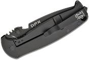DPXHSF305 Couteau DPx Gear HEST/F 3.0 Triple Black - Lame Drop Point Acier Sleipner - Manche G10 et Titane - Frame Lock - Italy - Livraison Gratuite