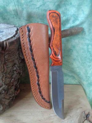 SM0017 Buhscraft Sawmill Hunter Lame Carbone Etui Cuir - Livraison Gratuite