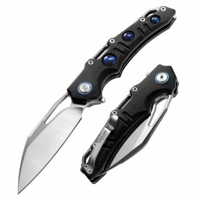 DTK3502MB Couteau Pliant Dreamtech | Lame Reverse Tanto Acier D2 Satin | Manche Black Micarta Liner Lock - Livraison Gratuite