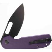 EUT018 Couteau Eutektik EFD PBW-R | Lame Acier 14C28N Black Manche G10 violet Liner Lock - Livraison Gratuite