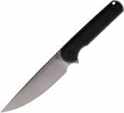 FF008B Couteau Ferrum Forge Lackey XL Housse Kydex | Lame Drop Point Acier D2 Stonewash | Manche G10 Black - Livraison Gratuite