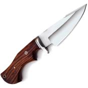 FHKMLK002 Poignard de Chasse FH Knives Lame Acier 3Cr13 Etui Cuir - Livraison Gratuite