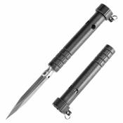 G005A3 Pic Kansept EDC Stiletto | Lame Acier 5Cr13 Satin | Manche Titane/Black | Pocket Clip | Livraison Gratuite