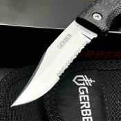 G6151G Couteau Gerber GatorMate Lockback Clip Point Acier 440 Manche Kraton Etui Nylon USA - Livraison Gratuite