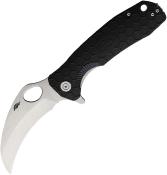 HB1101 — Couteau Honey Badger Claw Lame Acier 8Cr13MoV 57-59 HRC Satiné Manche FRN Noir Linerlock Clip - Livraison Gratuite