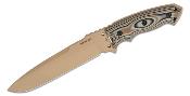 HO35153 Couteau Hogue EX-F01 Tactical Fixed Blade Lame Drop Point Acier A2 Etui Nylon Made USA -  Livraison Gratuite