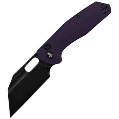 IFVF02PL Couteau Pliant Ironfly Yolo Lame Acier 14C28N Manche G10 Violet Button Lock - Livraison Gratuite