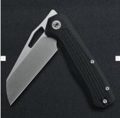 IFVF03BK Couteau Ironfly Syperfly - Acier 14C28N - Lame Sheepsfoot - Manche G10 Noir - Toulement à Billes - Liner Lock - Livraison Gratuite