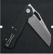 IFVF03BK Couteau Ironfly Syperfly - Acier 14C28N - Lame Sheepsfoot - Manche G10 Noir - Toulement à Billes - Liner Lock - Livraison Gratuite