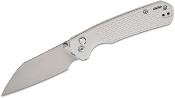 J1945GGY Couteau CJRB Cutlery Pyrite-Light Lame Wharncliffe Acier S90V Manche FRN Gray Roulements à Billes - Livraison Gratuite