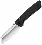 Ki3693A2 Couteau Kizer Madrac Premium | Lame Acier S45VN Reverse Tanto | Manche Aluminium Black | Button Lock | Livraison Gratuite