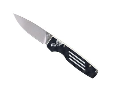 KIV3605C2 Couteau Kizer Original Black&White Lame Acier 154CM Button Lock - Livraison Gratuite