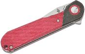 KIV3614C4 Couteau Kizer Comet Micarta Red Denim Micarta Lame Acier 154CM IKBS - Livraison Gratuite