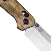 KIV3693A2 Couteau Kizer Madrac Tan Clutch Lock Lame Acier Nitro-V - Livraison Gratuite