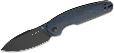KIV3730A3 Couteau Kizer Meteora Drop Point Lame Acier Nitro-V Manche Richlite Sécurité Liner Lock - Livraison Gratuite