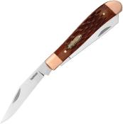 KS4381BJB KERSHAW Gadsden Couteau Lame Acier D2 Satin Manche Jigged Bone Brown - Livraison Gratuite