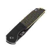 KT1005T2 Couteau Kansept Warrior Tanto Black/Green Lame Acier D2 IKBS - Livraison Gratuite