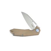 KUB291V Couteau KUBEY Vagrant Tan Lame Acier M390 Sandblast IKBS - Livraison Gratuite