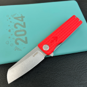 KUB317G Couteau Kubey Sailor Lame AUS-10 Acier Sheepfoot Manche G-10 Orange Sécurité Liner Lock - Livraison Gratuite