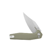 KUB394C Couteau Kubey Hades Tan Lame Acier 14C28N IKBS Button Lock - Livraison Gratuite