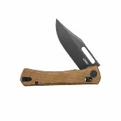KUB396E Couteau pliant Kubey TBO | Lame Clip Point acier 14C28N | Crossbar Lock | Manche Brown Micarta – Livraison Gratuite