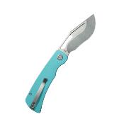 KUB397B Couteau Kubey Gurkha Drop Point Lame Acier 14C28N Manche G10 Blue Liner Lock - Livraison Gratuite