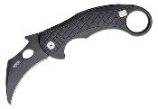 LSTLE1ABB Karambit LionSteel L.E.One Black Lame Acier CPM-MagnaCut Chemical Black Italy - Livraison Gratuite