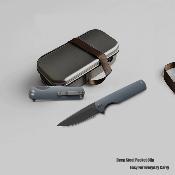 MGR811DG Miguron Knives Perism - Couteau Lame Drop Point Acier D2 Manche G10 Gris Liner Lock - Livraison Gratuite