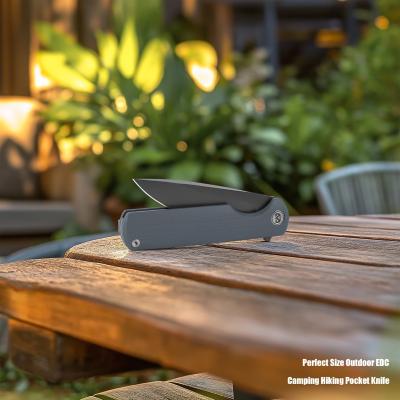 MGR811DG Miguron Knives Perism - Couteau Lame Drop Point Acier D2 Manche G10 Gris Liner Lock - Livraison Gratuite