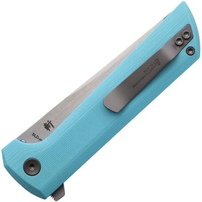 NMB2411SB Couteau Pliant North Mountain Chop 2 Blue Sky G10 Lame SLD-Magic Steel San Mai Tanto Pivot Sur Roulements - Livraison Gratuite