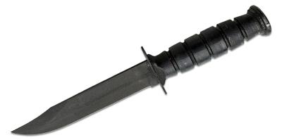 ON8180 Couteau Ontario 498 Marine Combat Lame Clip Point Acier Carbone 1095 Manche Cuir USA - Livraison Gratuite