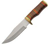 PA203469 Poignard Couteau De Chasse Rite Edge HUNTER Lame Acier Inox Manche & Etui Cuir - Livraison Gratuite