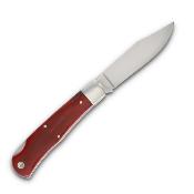 QRSB106L Queen Cutlery Red Bone Lockback – Couteau Traditionnel Clip Point Lame Acier 1095 Carbone Manche Os Rouge USA - Livraison Gratuite