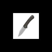 QS145A1 Couteau Pliant QSP Kestrel Lame Acier 14C28N Manche Micarta Marron Foncé Liner Lock - Livraison Gratuite