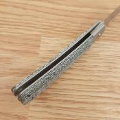 RR2285 Rough Rider APTA Warncliffe – Couteau pliant lame acier VG&#8209;10 manche micarta bleu, slip joint – Livraison Gratuite