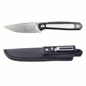 RS3501FW Real Steel Dex – Couteau Fixe EDC | Lame M390 Satin | Manche White G10 + Carbone | Étui Kydex  - Livraison Gratuite