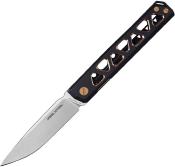 RS7661G Couteau Real Steel Bruns Black Gold Titane Lame Acier VG-10 - Livraison Gratuite