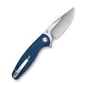 S251042 SENCUT Vyrce Couteau Lame Acier D2 Satin Manche G10 Blue Shredded Linerlock Thumb Stud - Livraison Gratuite