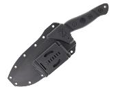 SBMAMUBB Couteau Sniper Bladeworks Mamu - Lame Drop Point Acier 420HC Black PVD - Manche G10 Noir - Étui en Plastique Moulé - Livraison Gratuite