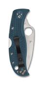 SC262SBLK390 Couteau Spyderco LeafJumper Blue Lame Acier K390 Serr Made Japan - Livraison Gratuite