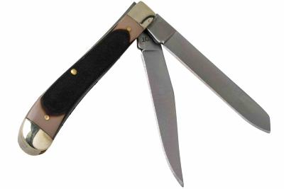 SCH94OT Schrade Old Timer Gunstock Trapper 94OT | Couteau 2 Lames Acier 3Cr13 Satin | Manche Polymère | Livraison Gratuite