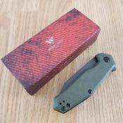 SMGF3133 Steel Will Tenet 2 SWF31-33 – Couteau Lame Acier D2 Black Manche G10 Olive Linerlock Clip Ambidextre – Livraison Gratuite