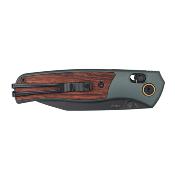 SRM259LAG Couteau SRM Medal 259L-AG | Lame Acier 14C28N Manche Alu/Bois Rosewood | Ambi Lock | Clip - Livraison Gratuite