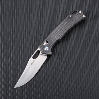 SRM9203MB Couteau SRM Knives 9203 MB Ambi Lock Jeans Micarta Lame Acier 10Cr15CoMoV - Livraison Gratuite