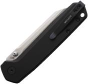 TD015BK Couteau Defcon Tier 2 Lame Sheepfoot Sandvik 14C28N Manche Aluminium Black Sécurité Button Lock - Livraison Gratuite