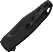 TD016BK Couteau Defcon Ghost Sheepfoot Sandvik 14C28N Lame Noire Manche Alu Noir Sécurité Button Lock - Livraison Gratuite