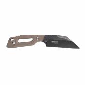 TFFIX123GN Lot de 3 Tac-Force Neck | Couteau Fixe Compact Lame Wharncliffe 3Cr13MoV | Manche G10 Tan | Étui Nylon - Livraison Gratuite